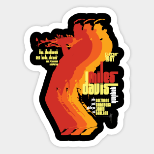 Miles Davis Live Concert Sticker